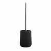 Acheter 🌟 MSV Brosse Wc avec support Polyrésine NORDEN Noir ✔️