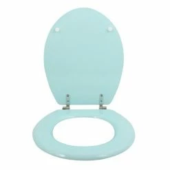 Coupon 👍 MSV Abattant WC MDF CLÉO Vert Poudré - Charnières en Inox ✨ -Métal Soldes 3700703940661 3