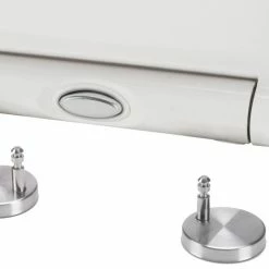 Coupon ⭐ MSV Abattant WC Thermo Dur EASY CLEAN Blanc - Charnières Inox 🌟 -Métal Soldes 3700703944126 3