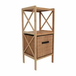 Acheter 😀 MSV Etagère Meuble de rangement 3 Niveaux en Bambou 🎉 -Métal Soldes 3700703946236 4
