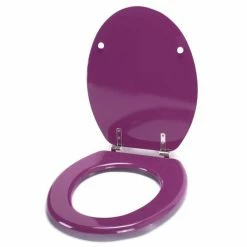 Acheter 😀 MSV Abattant WC MDF CLÉO Violet - Charnières Inox 🌟 -Métal Soldes 3700703949077 3