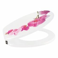 Sortie 🎁 MSV Abattant WC MDF LANYU Blanc - Charnières Inox 🧨 -Métal Soldes 3700703949459 3