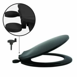 Remise ✔️ MSV Abattant WC PP Noir - Charnières PS 💯 5 Remise ✔️ MSV Abattant WC PP Noir - Charnières PS 💯 -Métal Soldes 3700703949800 3