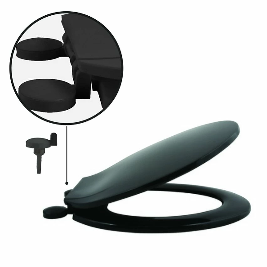 Remise ✔️ MSV Abattant WC PP Noir - Charnières PS 💯 3 Remise ✔️ MSV Abattant WC PP Noir - Charnières PS 💯 – Image 3