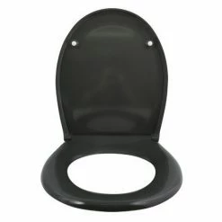 Tout neuf 💯 MSV Abattant WC Thermo Dur Gris Anthracite - Charnières Inox 🛒 -Métal Soldes 3700703949831 3