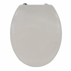 Coupon 👍 MSV Abattant WC Thermo Dur Taupe - Charnières PS ⭐