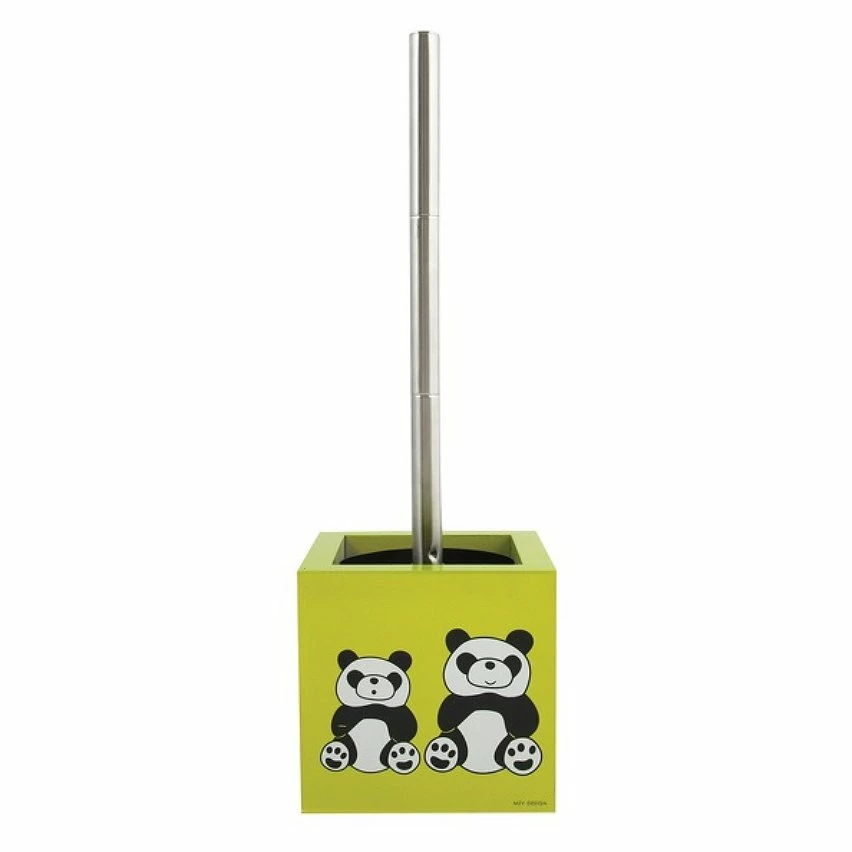 Meilleure vente ❤️ MSV Brosse Wc avec support MDF & Acier Inox Carré Panda 🥰 2 Meilleure vente ❤️ MSV Brosse Wc avec support MDF & Acier Inox Carré Panda 🥰 – Image 2