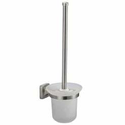 Tout neuf 🌟 MSV Brosse Wc avec support à fixer Zinc Chromé Parma ⌛