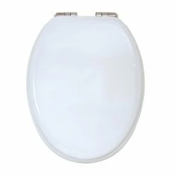 Meilleure affaire 🥰 MSV Abattant WC MDF Blanc - Charnières Zinc 🛒