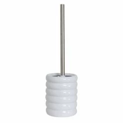 Remise 🥰 MSV Brosse Wc avec support Céramique Babylone Blanc 💯