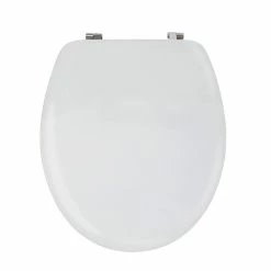 Top 10 ❤️ MSV Abattant WC MDF Finition Brillante Blanc - Charnières Inox ⭐