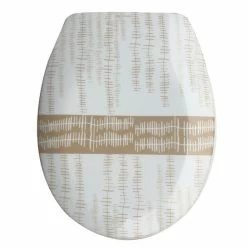 Tout neuf ✔️ MSV Abattant WC Thermo Dur ONS Beige - Charnières PS 🧨