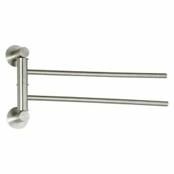 Bon marché 🔥 MSV Porte Serviettes mural double Inox SIWA Brossé 🔔