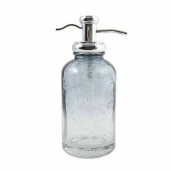 Sortie ✨ MSV Distributeur de savon en Verre HARRIET Bleu Transparent 😍