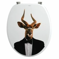 Meilleure affaire ✔️ MSV Abattant WC MDF NYALA - Charnières Inox ❤️