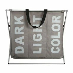 Top 10 🥰 MSV Panier à linge DARK LIGHT COLOR Taupe ✨ -Métal Soldes 3700703983828 4