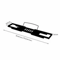 Meilleure vente 👍 MSV Pont de baignoire Bambou 🥰 -Métal Soldes 3700703994206 3