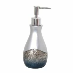 Bon marché ⌛ MSV Distributeur de savon Polyrésine ALADDIN Argent 😍