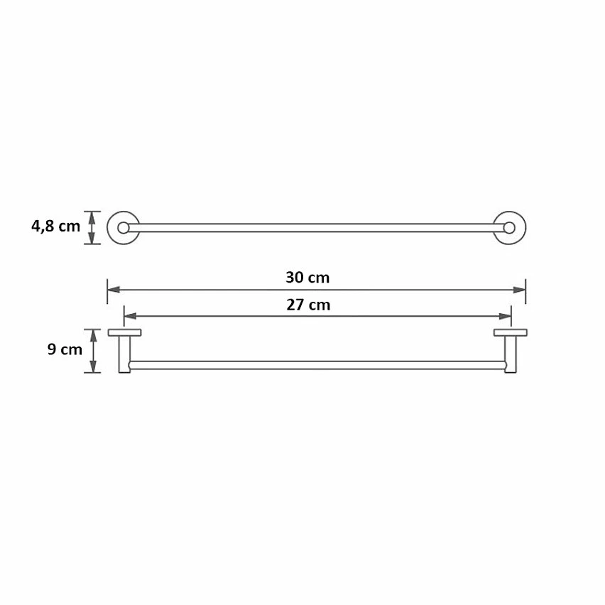 Le moins cher ✨ ByCA Porte serviette 30 cm en laiton brossé 🌟 4 Le moins cher ✨ ByCA Porte serviette 30 cm en laiton brossé 🌟 – Image 4