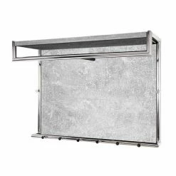 Le moins cher 🧨 Paris prix Patère Murale "Enola" 80cm Gris ⌛