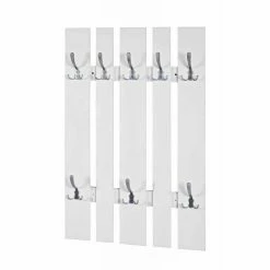 Coupon 🥰 Paris prix Patère Murale Déco "Cassis" 100cm Blanc 🔔