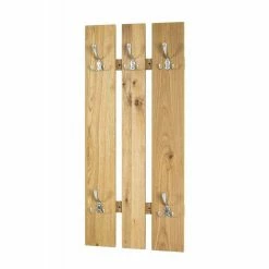 Grosses soldes 🔔 Paris prix Patère Murale 5 Crochets "Cassis" 100cm Naturel 🔔