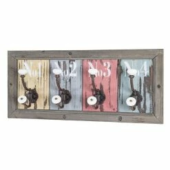 Tout neuf 😍 Paris prix Patère Murale 4 Crochets "Optique" 48cm Multicolore ⌛