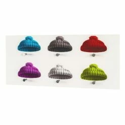 Grosses soldes 🤩 Paris prix Patère Murale en Verre "Bonnets" 90cm Blanc ⌛