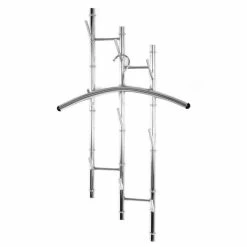 De gros 🎁 Paris prix Patère Murale 9 Crochets "Danna" 80cm Argent 😀