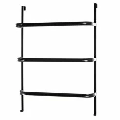 Budget 😀 Paris prix Porte-Serviettes 3 Niveaux "Suspendre" 78cm Noir 🔥