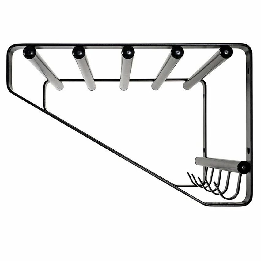 De gros 🥰 Paris prix Patère Murale 5 Crochets "Étagère" 65cm Noir ⭐ 2 De gros 🥰 Paris prix Patère Murale 5 Crochets "Étagère" 65cm Noir ⭐ – Image 2