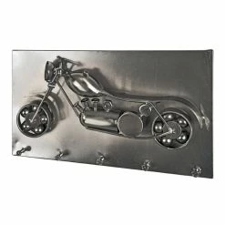 Meilleure affaire 🔥 Paris prix Patère Murale Vintage "Chopper" 35cm Argent 👍