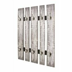 Bon marché 🎉 Paris prix Patère Murale Vintage "Eva" 100cm Gris ⌛