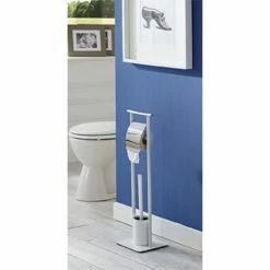 Le moins cher 🔔 Paris prix Dérouleur WC en Métal Design "Ethan" 69cm Argent 😍 -Métal Soldes 4001070453440 2