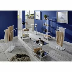 Le moins cher 🔔 Paris prix Dérouleur WC en Métal Design "Ethan" 69cm Argent 😍 -Métal Soldes 4001070453440 3