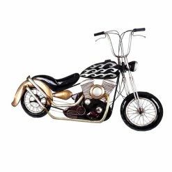 Sortie ✨ Paris prix Patère Murale Vintage "Moto" 106cm Noir 🔥