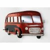 Nouveau 🛒 Paris prix Patère Murale Vintage "Bus" 79cm Rouge 🔔