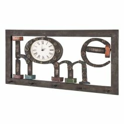 Acheter ✨ Paris prix Patère Murale 5 Crochets "Home" 70cm Noir 🔔