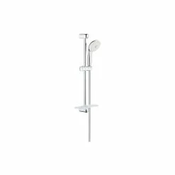 Offres 🥰 GROHE Ensemble de douche 3 jets Tempesta 100 27600001 - Barre de douche 60 cm -Limiteur de débit -Anti-calcaire -Porte-savon -C 😀