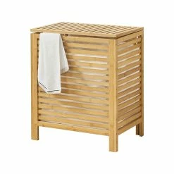 Remise 🔥 Panier à Linge avec Sac Skövde 65 Litres [en.casa] 😀