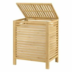 Remise 🔥 Panier à Linge avec Sac Skövde 65 Litres [en.casa] 😀 -Métal Soldes 4059438584909 4