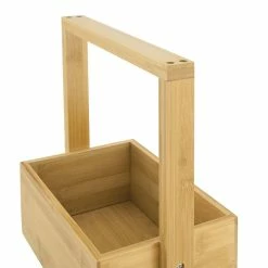 Remise ❤️ Étagère de rangement Bardu Bambou 28 x 16 x 88 cm [en.casa] 💯 -Métal Soldes 4059438584985 6