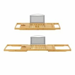 Top 10 🧨 Plateau de baignoire Orivesi avec porte-livre et porte-verre en bambou [en.casa] 🥰 -Métal Soldes 4059438679438 5