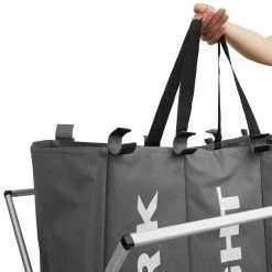 Nouveau 🎁 Tectake Panier à linge triple - beige ❤️ 32 Nouveau 🎁 Tectake Panier à linge triple - beige ❤️ -Métal Soldes 4061173017772 6