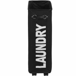 Meilleure affaire 😉 Tectake Panier à linge étroit sur roulettes - beige ❤️ -Métal Soldes 4061173017789 3