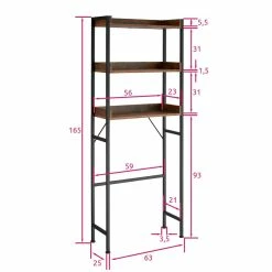 Meilleure vente 🌟 Tectake Étagère de salle de bain Seattle - Bois clair industriel, Chêne Sonoma 🛒 19 Meilleure vente 🌟 Tectake Étagère de salle de bain Seattle - Bois clair industriel, Chêne Sonoma 🛒 -Métal Soldes 4061173209184 6