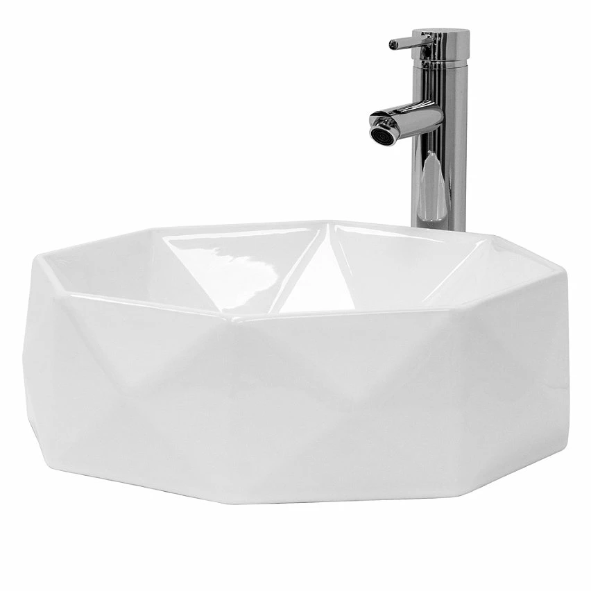Meilleure affaire 🎉 ML-DESIGN Lavabo en céramique pour salle de bain lavabo en forme de diamant Ø 42x13,5 cm 🎉 1 Meilleure affaire 🎉 ML-DESIGN Lavabo en céramique pour salle de bain lavabo en forme de diamant Ø 42x13,5 cm 🎉