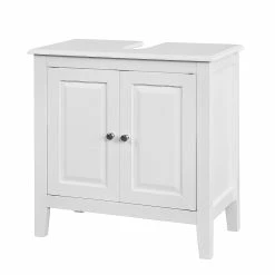 Vente flash 👍 SoBuy® FRG202-W Meuble Sous-Lavabo Dessous de lavabo ou Evier Meuble de Salle de Bain 😍