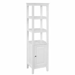 Top 10 🌟 SoBuy® FRG205-W Meuble Colonne de Salle de Bain Armoire Toilette haute – Blanc 🥰 -Métal Soldes 4251388600917 4