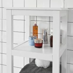 Top 10 🌟 SoBuy® FRG205-W Meuble Colonne de Salle de Bain Armoire Toilette haute – Blanc 🥰 -Métal Soldes 4251388600917 6